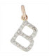 14 Karat Diamond Gold Initial Pendants